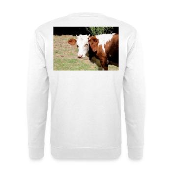 Affiche de vache - Sweat-shirt Unisexe - blanc - Dos