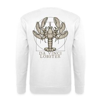 Da Vinci's Lobster - Unisex Sweatshirt - white - Back