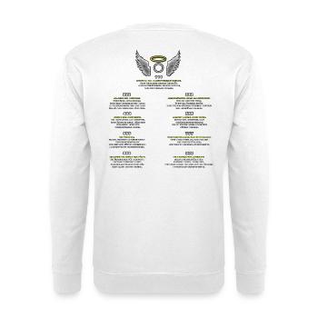 Engelzahlen Muster der Manifestation - Unisex Pullover - Weiß - Hinten