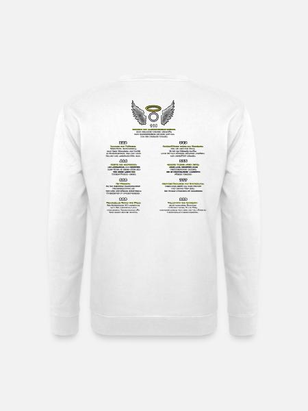Engelzahlen Muster der Manifestation - Unisex Pullover - Weiß