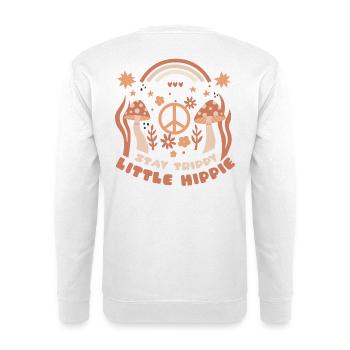 Dire que les années 70 restent trippantes, petit hippie - Sweat-shirt Unisexe - blanc - Dos