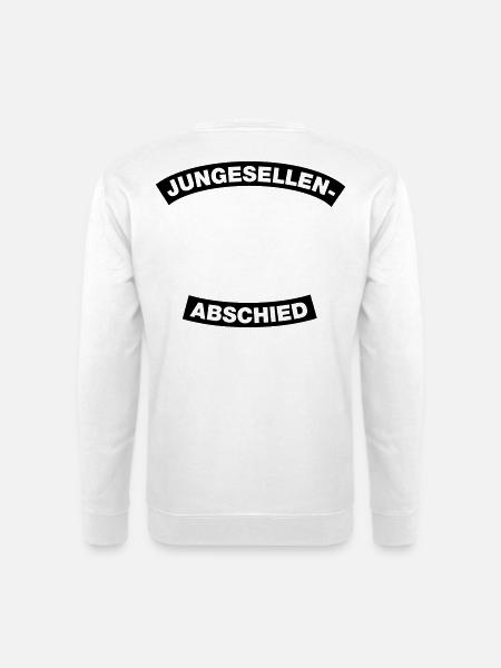 Junggesellenabschied Rahmen Element 1C (MC-Style) - Unisex Pullover - Weiß