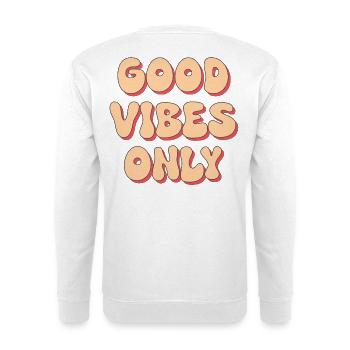 Gute Laune - Unisex Pullover - Weiß - Hinten