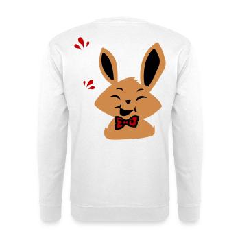 Osterhase - Unisex Pullover - Weiß - Hinten