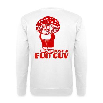 Just a chill guy Just a Fungi Meme - Sweat-shirt Unisexe - blanc - Dos