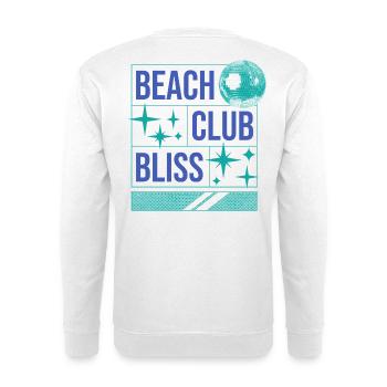 Beach Club Bliss – Ambiance estivale et festive - Sweat-shirt Unisexe - blanc - Dos