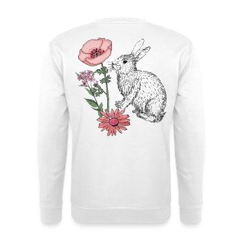 Lapin de Pâques Joyeuses Pâques - Sweat-shirt Unisexe - blanc - Dos