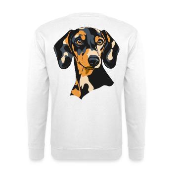 Dachshund - Unisex Sweatshirt - white - Back