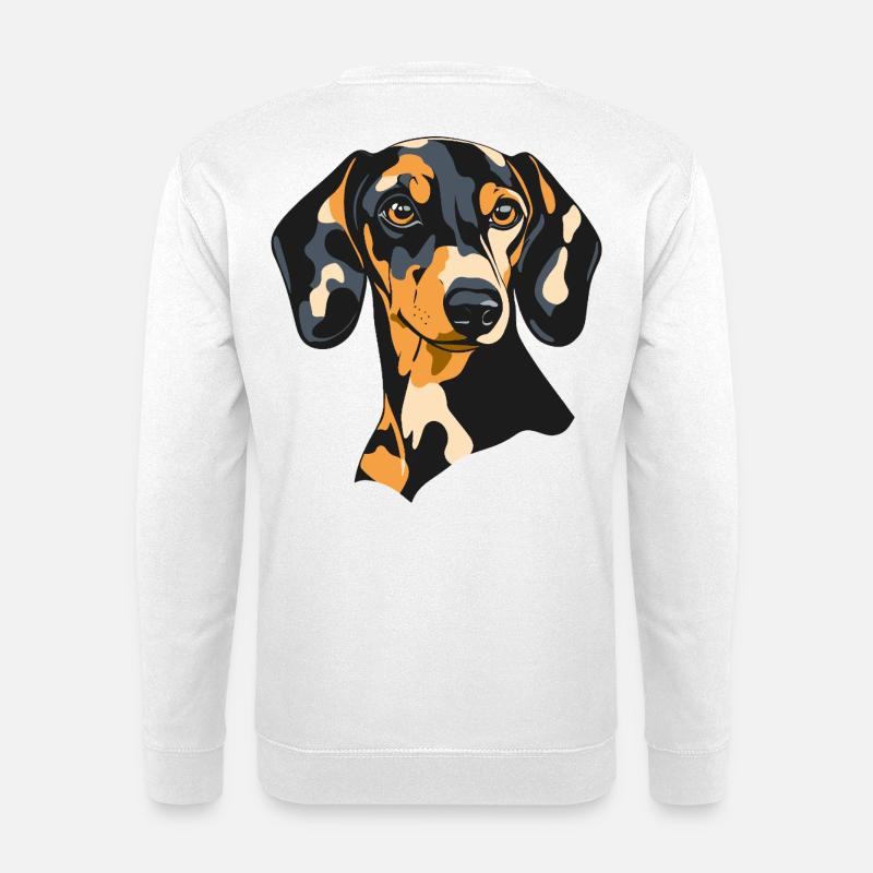 Dackel - Unisex Pullover - Weiß