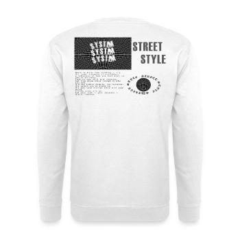 Streetwear Style Kollektion - Unisex Pullover - Weiß - Hinten
