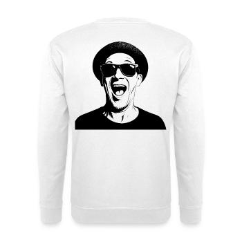 FlipOut – because silence is not an option - Unisex Sweatshirt - white - Back