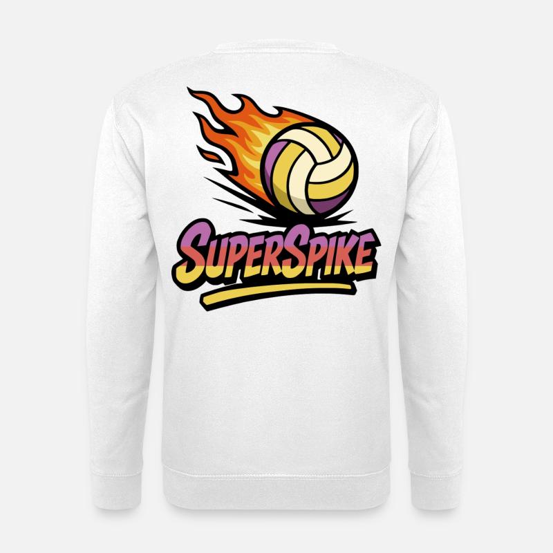 SuperSpike | Feuerball - Unisex Pullover - Weiß