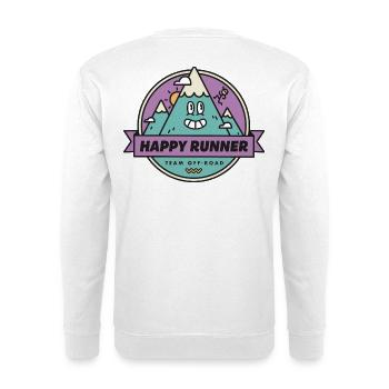 Happy Runner - Unisex Sweatshirt - white - Back