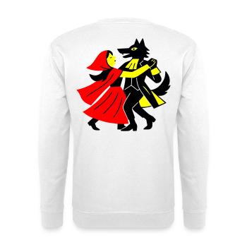 Walzer mit dem Wolf - Unisex Pullover - Weiß - Hinten