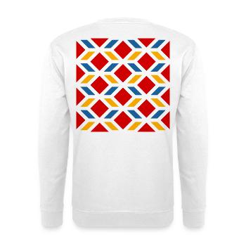 Malaga street walls 2 - Unisex Sweatshirt - white - Back