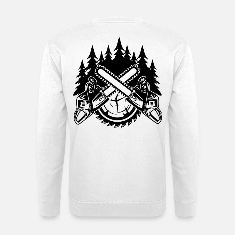 Motorsägen - Unisex Pullover - Weiß