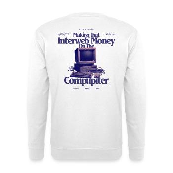 InterwebMoney Conception Informatique - Sweat-shirt Unisexe - blanc - Dos