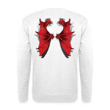 Drachenflügel - Unisex Pullover - Weiß - Hinten