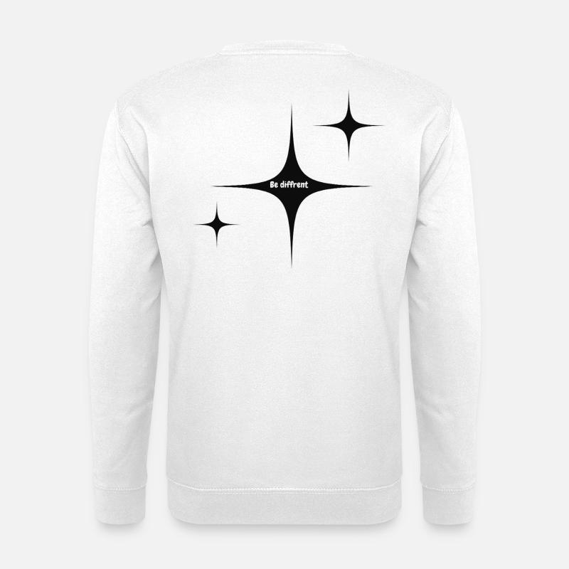 Be Different Starburst Graphic - Unisex Sweatshirt - white