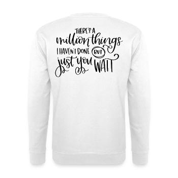 Million things - Unisex Sweatshirt - white - Back