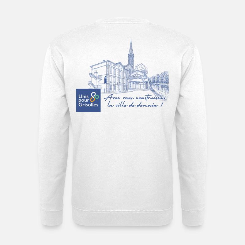 tshirt_unispourgrisolles - Unisex Sweatshirt - white