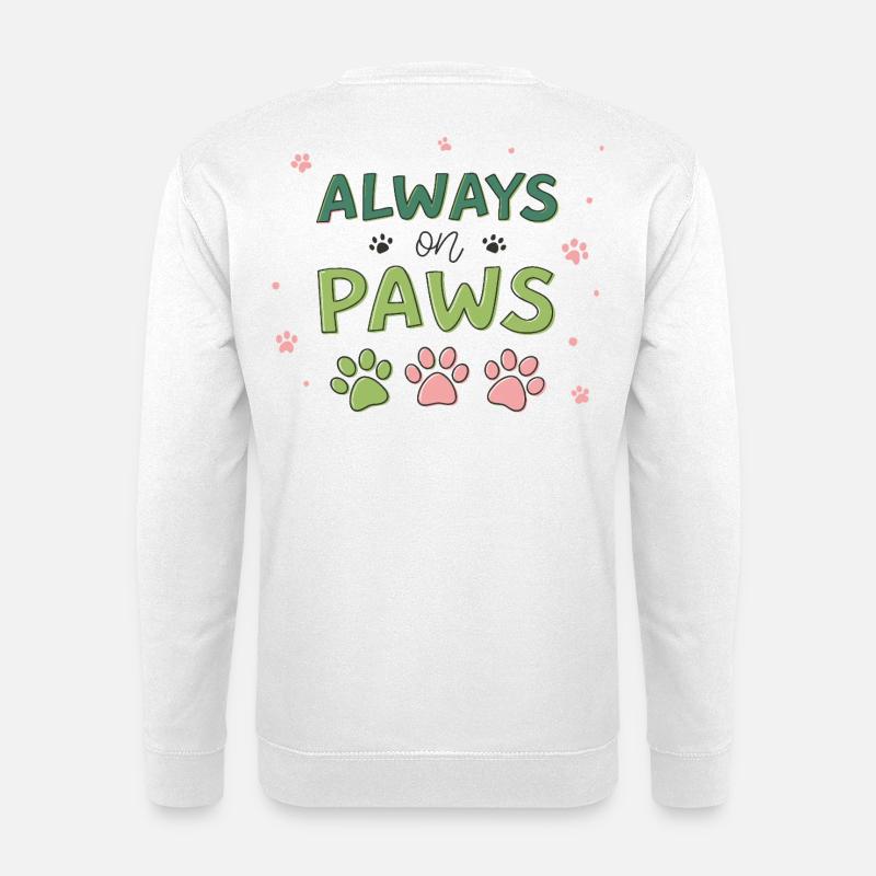 Immer auf Pastellpfoten - Unisex Pullover - Weiß