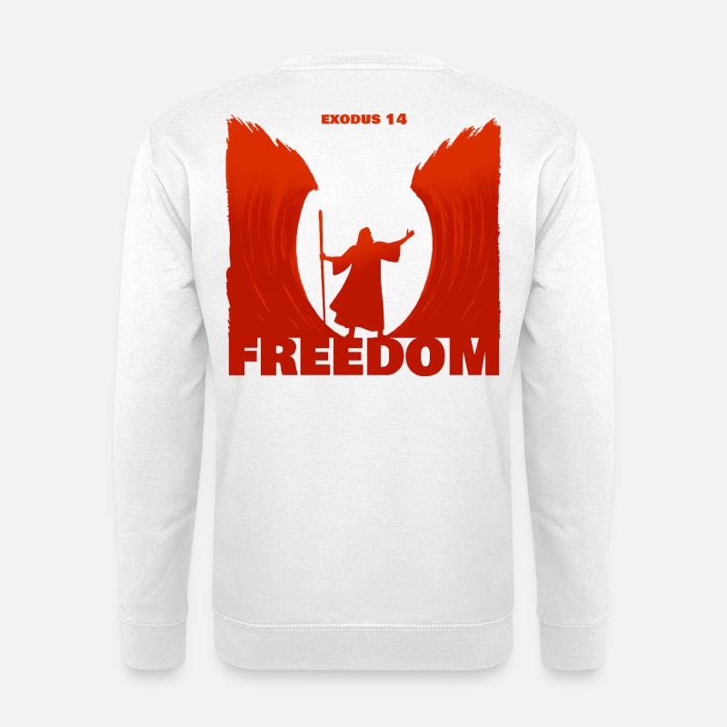 Exodus: Freiheit - Unisex Pullover - Weiß