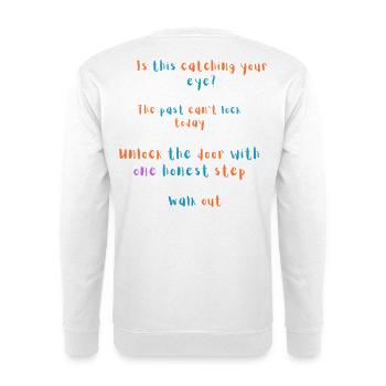 Conception de vêtements de motivation – Catch the Light - Sweat-shirt Unisexe - blanc - Dos