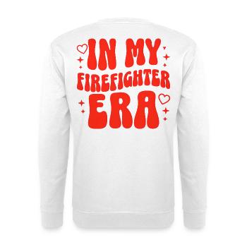 Firefighter Era Fire Brigade Volunteer Training - Unisex Sweatshirt - white - Back