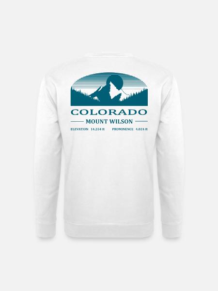 Mount Wilson - petrol blue - Unisex Sweatshirt - white