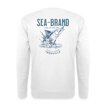 Meeresbrandfisch des Tages - Unisex Pullover - Weiß - Hinten