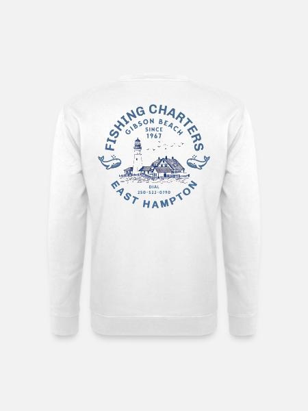 Fishing Charter East Hampton - Unisex Sweatshirt - white