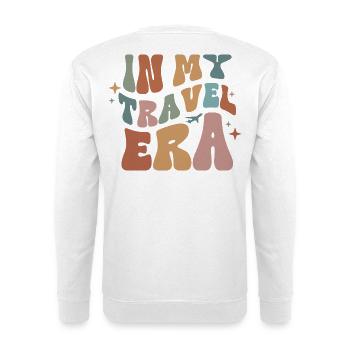 Travel Vacation In My Travel Era World Travel Gift - Unisex Sweatshirt - white - Back