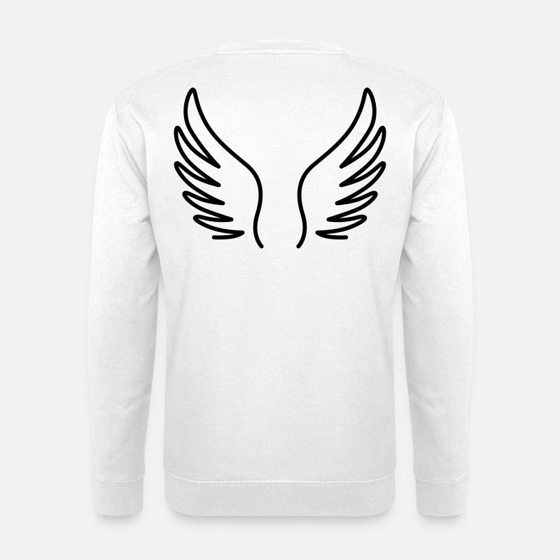 Zwei Flügel eines Engels - Unisex Pullover - Weiß