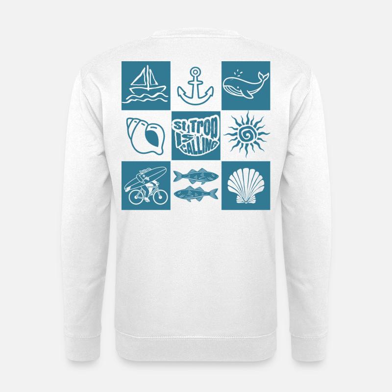 St. Trop ruft - Unisex Pullover - Weiß