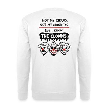 Déclaration Not My Circus, Not My Monkeys - Sweat-shirt Unisexe - blanc - Dos