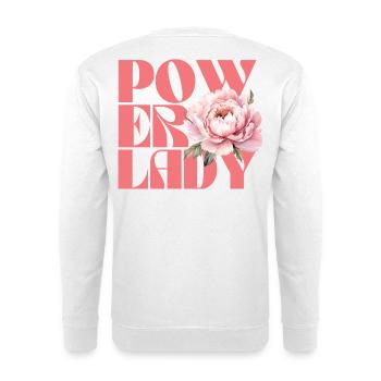 Power lady - Unisex Sweatshirt - white - Back