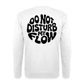 Störe meinen Fluss nicht schwarz gebrannt - Unisex Pullover - Weiß - Hinten