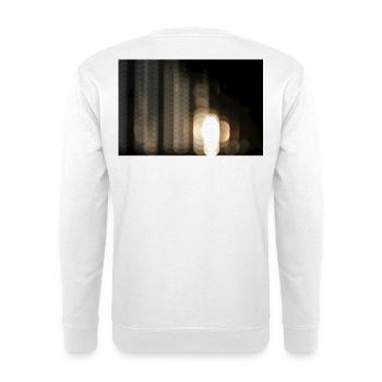 Bright abstract night bokeh - Unisex Sweatshirt - white - Back