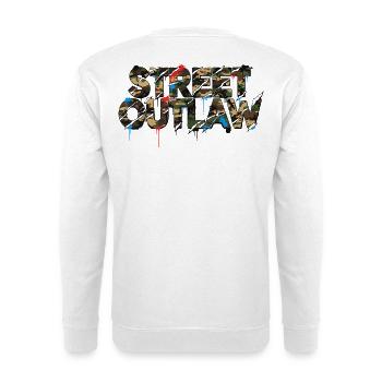 Street Outlaw Camouflage Car Tuning - Unisex Sweatshirt - white - Back