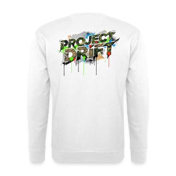 Camouflage Project Drift Tuner Street Style - Unisex Sweatshirt - white - Back