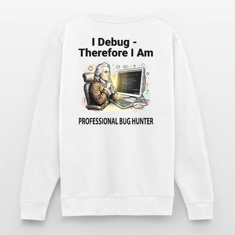 Retro Scholar at Coding Console - light background Unisex Sweatshirt
