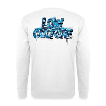 Low Culture JDM Car Scene Street Style - Unisex Sweatshirt - white - Back