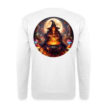 Moonlit Witch's Cauldron - Unisex Sweatshirt - white - Back