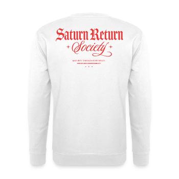 Saturn Return Society - Unisex Pullover - Weiß - Hinten