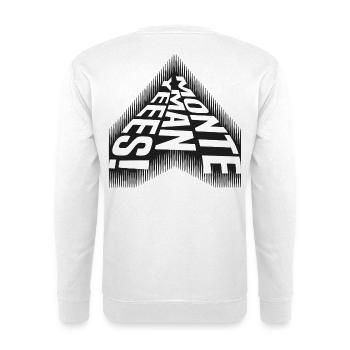 Monte Man Yeees - Cool Saying - Unisex Sweatshirt - white - Back