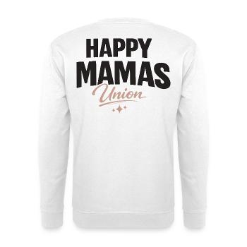 Lettrage Happy Mamas Union pour les mamans fortes - Sweat-shirt Unisexe - blanc - Dos