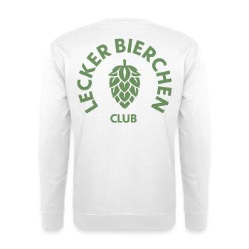 Lecker Bier - Lecker Bierchen Club - Festival  - Unisex Pullover - Weiß - Hinten