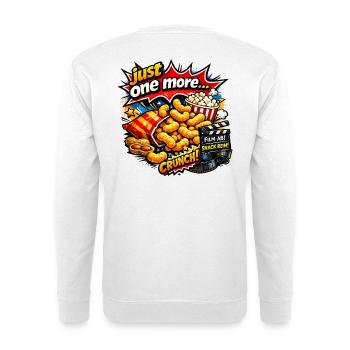 Erdnussflips Pop Art Filmabend spannende Serien - Unisex Pullover - Weiß - Hinten