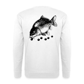Karpfen zum Mittagessen - Unisex Pullover - Weiß - Hinten